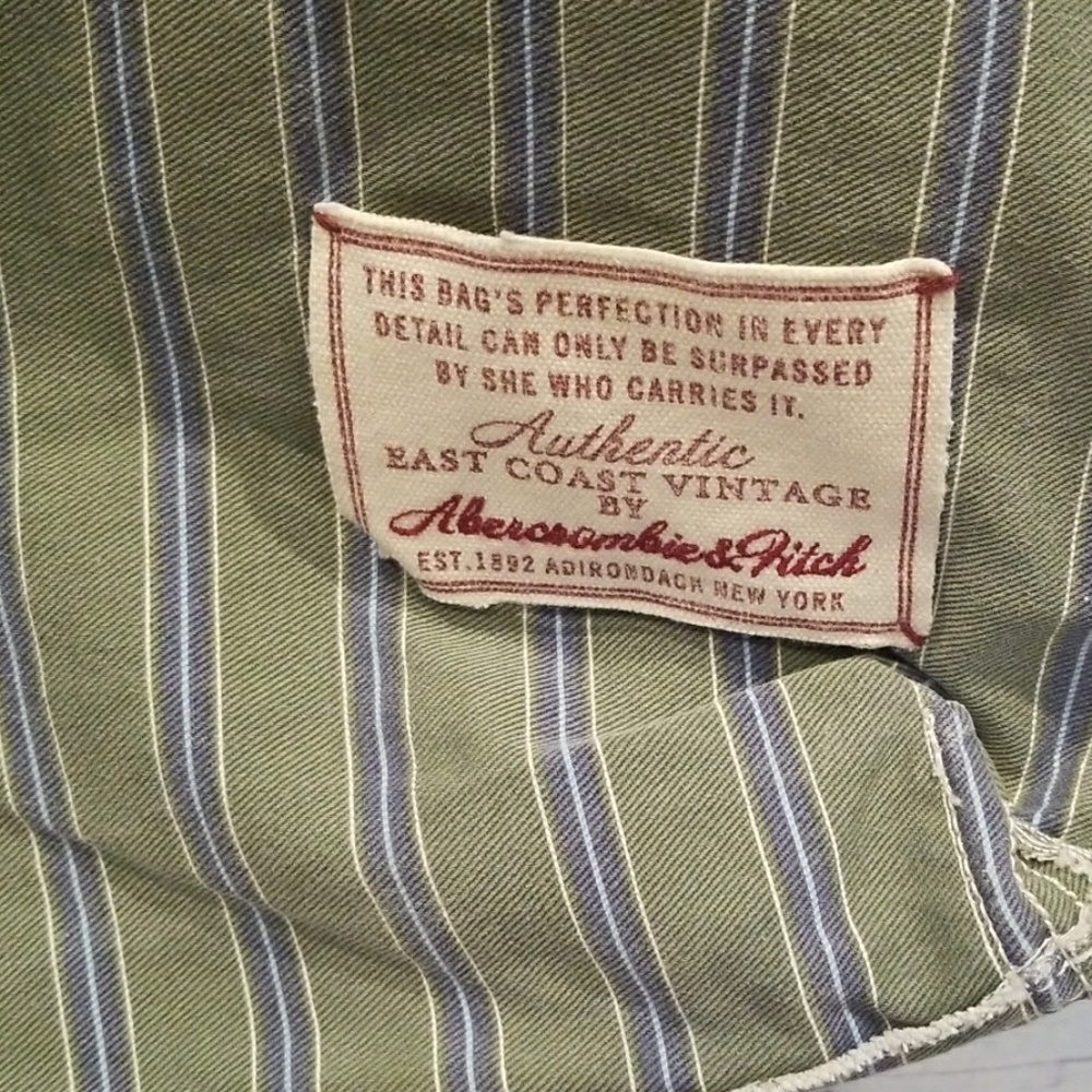 Like New Abercrombie/ Fitch Green/Blue Slouch Bag! - Picture 2 of 6